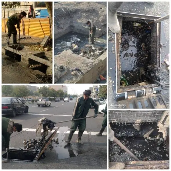 اجرای طرح ویژه لایروبی کالورت ها و حوضچه های رسوب‌گیر منطقه ۲۱ 

