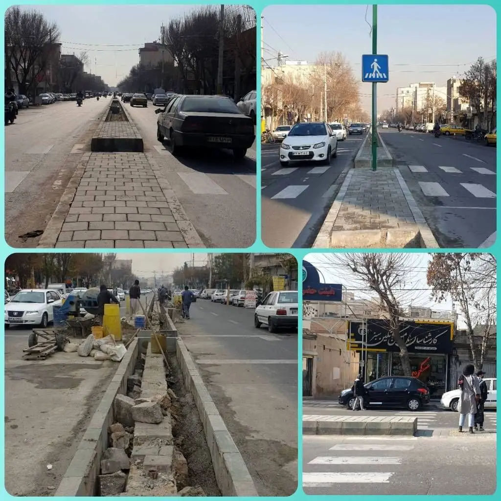 ایمن سازی 7 تقاطع در خیابان 17 شهریور جنوبی 