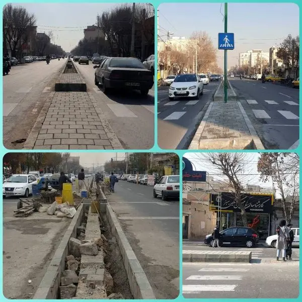 ایمن سازی 7 تقاطع در خیابان 17 شهریور جنوبی