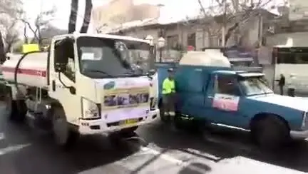 عملیات ضدعفونی و گندزدایی معابر شمال تهران