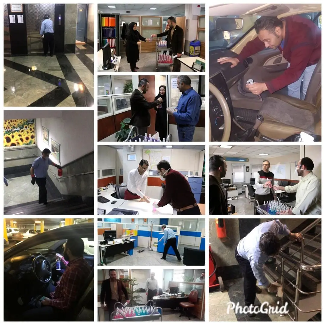 منطقه۹ هر روز ضدعفونی می شود

