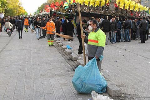 کاهش پسماندهای دهه اول محرم با مشارکت شهروندان
