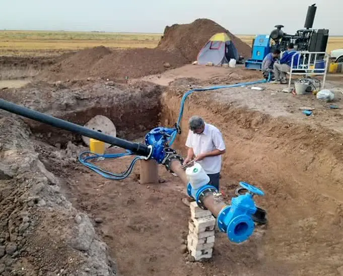 چاه جدید آب شرب شهر مامونیه وارد مدار بهره برداری شد