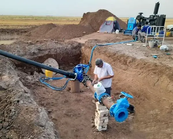 چاه جدید آب شرب شهر مامونیه وارد مدار بهره برداری شد