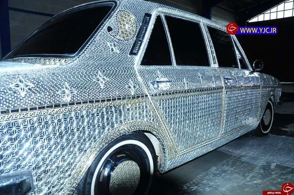 تزئین پیکان با آینه + عکس