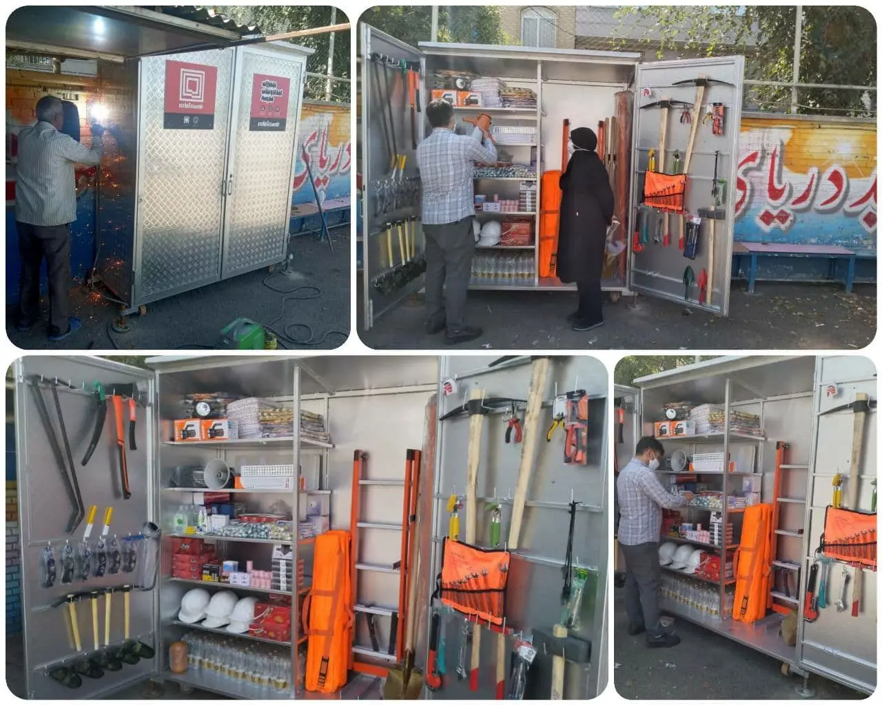  نصب دومین کانکس امداد و نجات در مدرسه جلالوند منطقه 15

