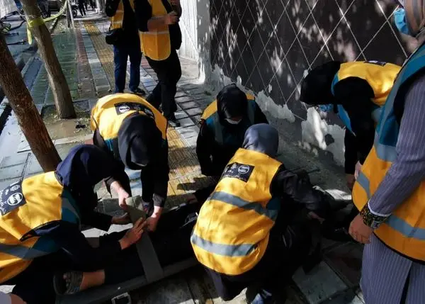 مانور بررسی و آمادگی وضعیت امداد رسانی در محله های بافت فرسوده