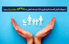 تسهیلات قرض‌الحسنه فرزندآوری بانک توسعه تعاون به 5298 میلیارد ریال رسید

