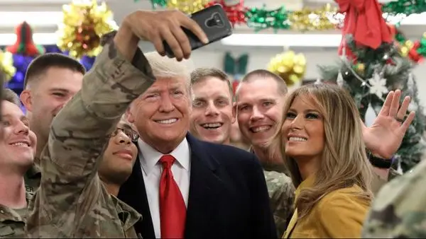 سفر ترامپ و همسرش به عراق + عکس