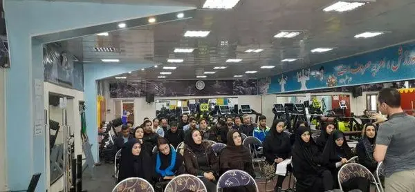 کارگاه آموزشی بدنسازی در سالن ورزشی چند منظوره سازمان بهشت زهرا(س) برگزار شد
