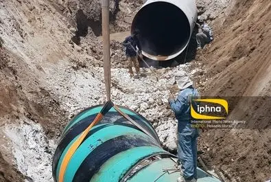 لوله گذاری آب شرب منطقه خرمشهر و آبادان