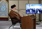 دیدار هزاران نفر از مردم قم با حضرت آیت الله خامنه‌ای

