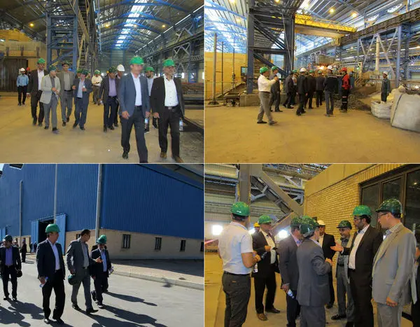 بازدید اعضای هیات سرپرستی مؤسسه اعتباری نور از شرکت فولاد کویر دامغان