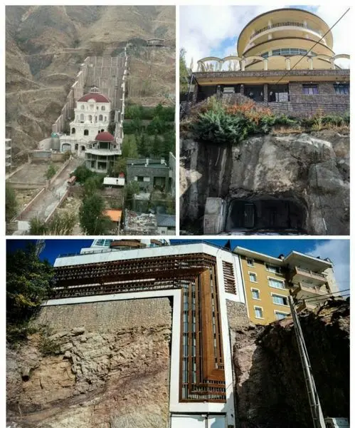 نصب آسانسور در داخل کوه در ویلاهای تهران+عکس