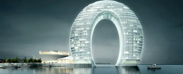 ساخت هتلی بسیار شیک و دیدنی در چین + عکس