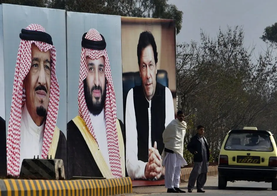 بن‌سلمان در میان تدابیر شدید امنیتی وارد اسلام‌آباد شد+ عکس