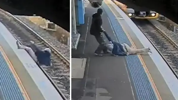 مسافر قطار با خوش اقبالی از مرگ گریخت + عکس