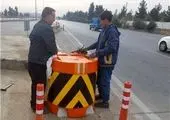 نصب بیش از 200 قطعه تجهیزات و علائم ترافیکی در نقاط حادثه خیز منطقه 19

