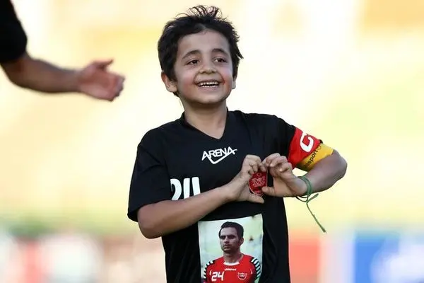 فرزند هادی نوروزی در جشن قهرمانی پرسپولیس+عکس
