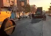اجرای عملیات تراش و روکش مکانیزه آسفالت در مسیر BRT خیابان دماوند