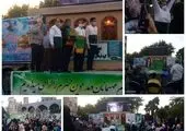عطرافشانی خادمان رضوی در مراسم خطبه خوانی مسجد مقدس جمکران

