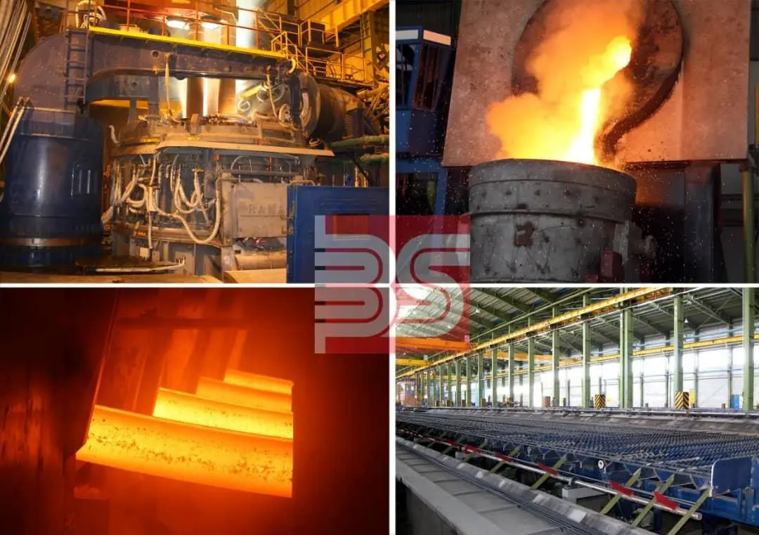 رکورد تولید ماهانه خطوط ذوب و نورد در مجتمع فولاد صنعت بناب  شکسته شد

