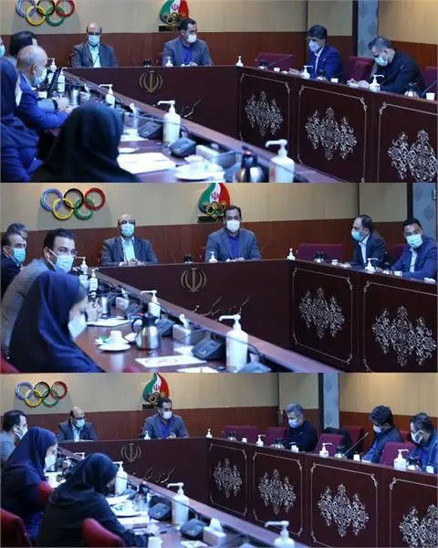 نشست کادر سرپرستی با فدراسیون های شمشیربازی، دوچرخه سواری و بوکس برگزار شد