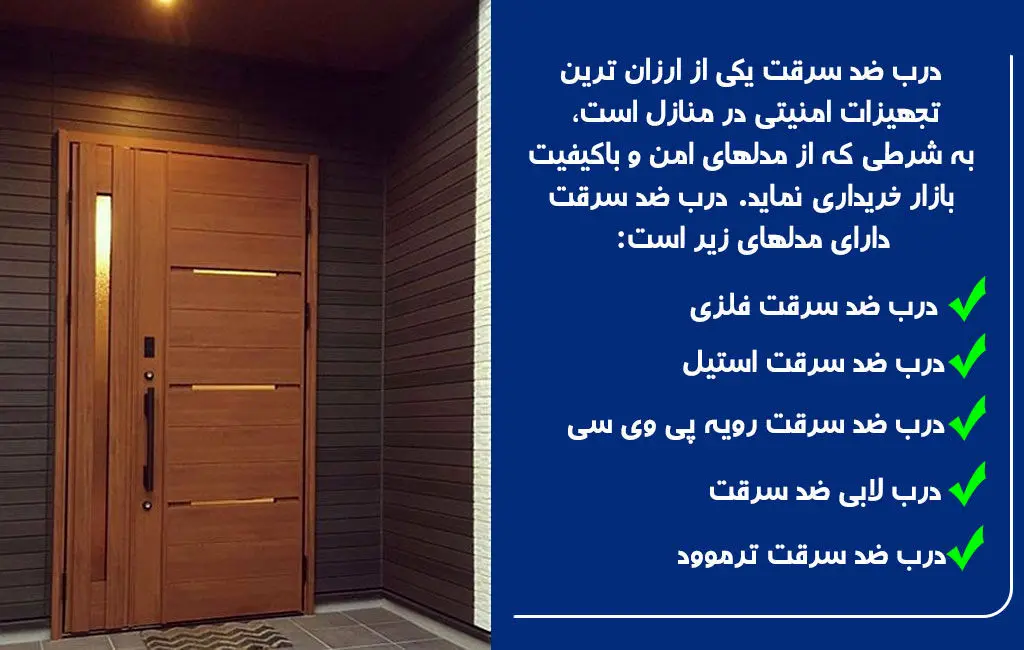 امنیت درب ضد سرقت بیشتر است یا دوربین مداربسته و قفل هوشمند؟