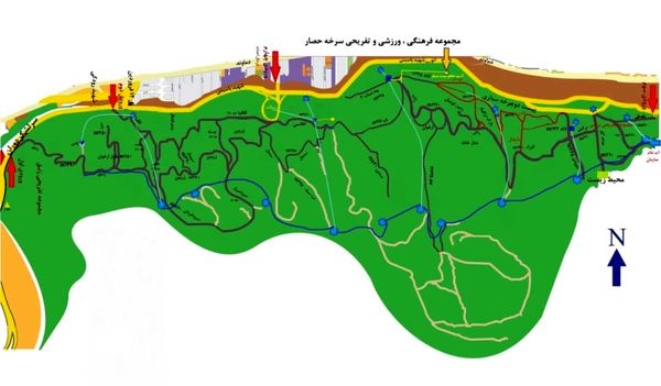 توسعه شبکه آبیاری مکانیزه در بوستان جنگلی سرخه حصار

