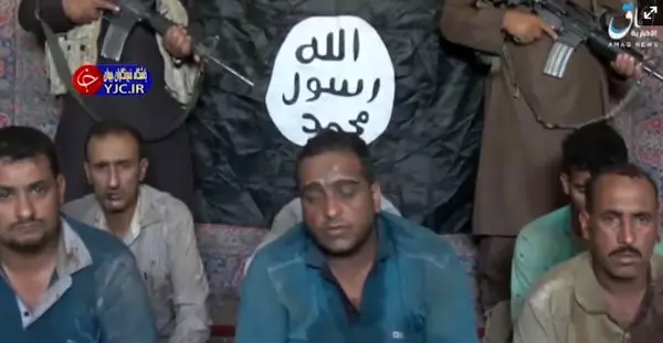 تصویر تهدیدآمیزی که داعش از ۶ اسیر عراقی منتشر کرد! + عکس