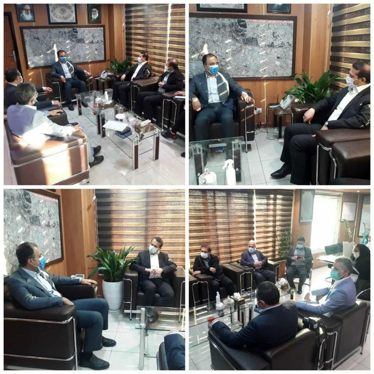  نشست صمیمی رجب زاده شهردار منطقه۲۱ با محمدی مدیرعامل فروشگاه های زنجیره ای رفاه