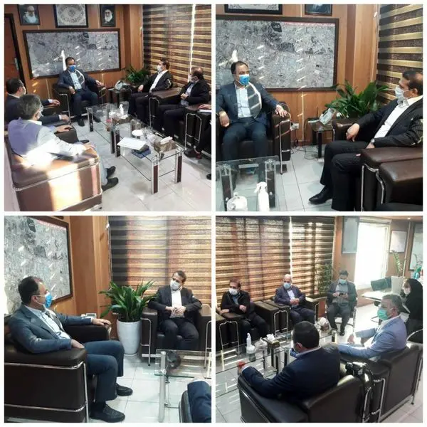  نشست صمیمی رجب زاده شهردار منطقه۲۱ با محمدی مدیرعامل فروشگاه های زنجیره ای رفاه