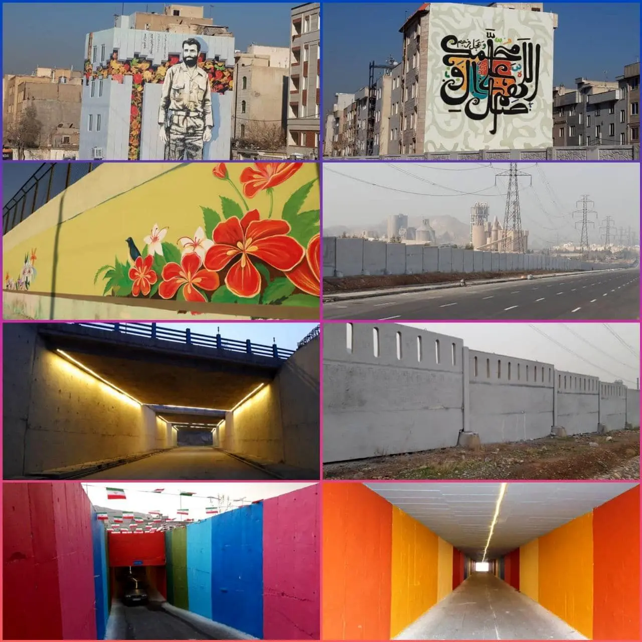  از اجرای طرح رنگی تا نورپردازی در فاز دوم  بزرگراه شهید نجفی رستگارمنطقه 15

