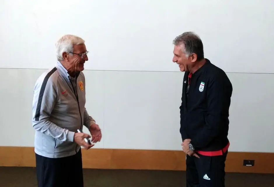 دیدار کی روش و لیپی در محل اقامت تیم ملی