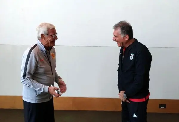 دیدار کی روش و لیپی در محل اقامت تیم ملی