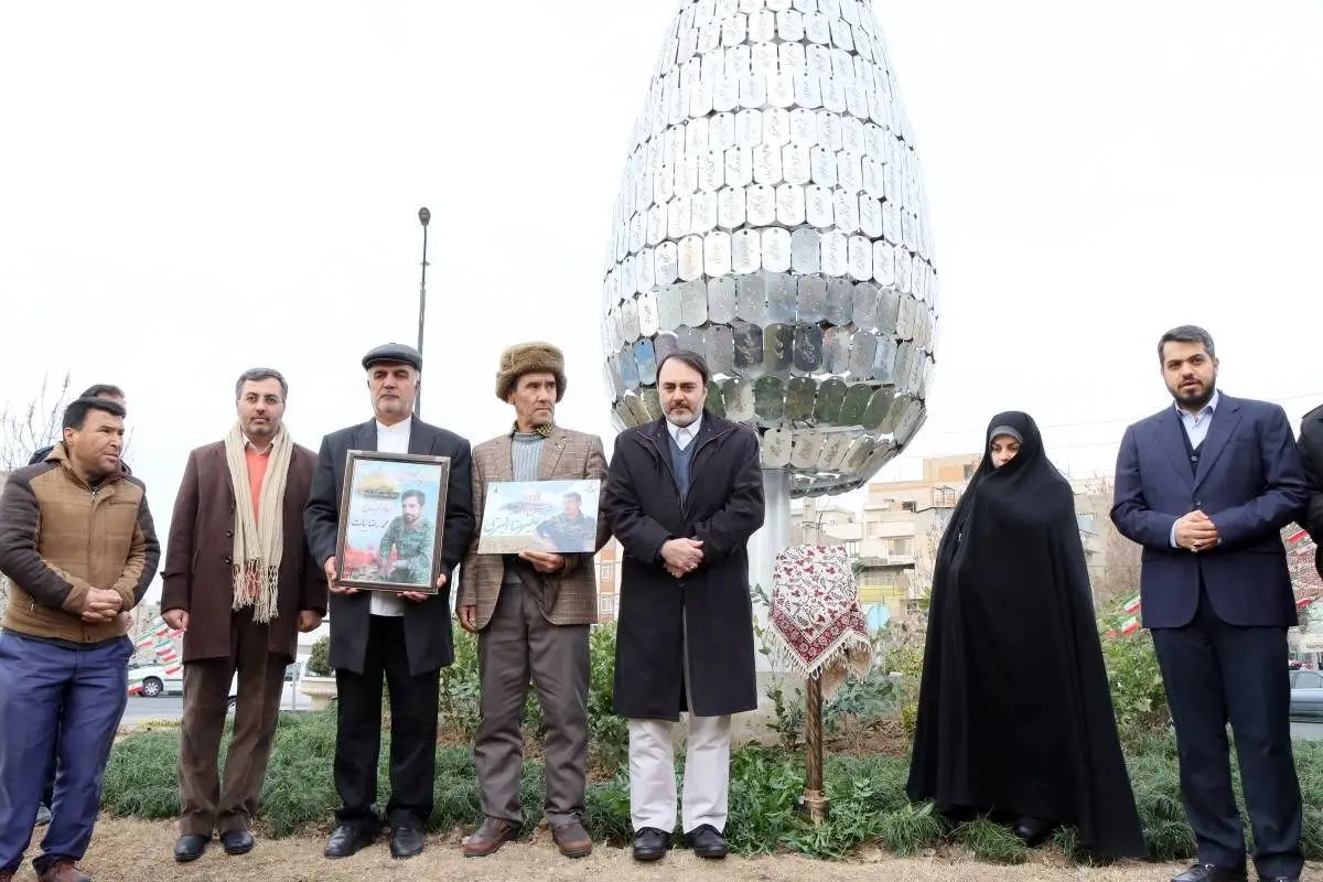  رونمایی از یادمان شهدای مدافع حرم "سروِ مقاومت" در دارالشهدای پایتخت