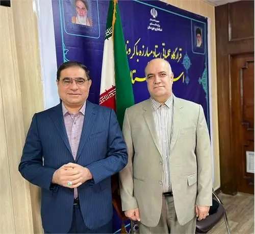 دیدار قائم مقام مدیرعامل فولاد خوزستان در امور ستادی و‌ مسئولیت های اجتماعی با معاونین امنیتی انتظامی و اقتصادی استانداری خوزستان

