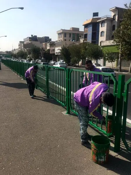 بهسازی 10 هزار مترمربع از نرده های حائل ایستگاه های بی.آر.تی