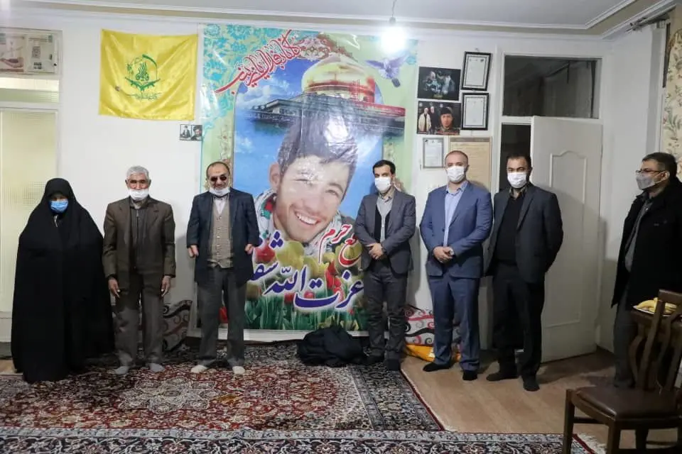 ‍  تجلیل مشاور ایثارگران شهردار تهران از ۳ خانواده شهید پلاسکو، ترور، دفاع مقدس و مدافع حرم منطقه۱۳

