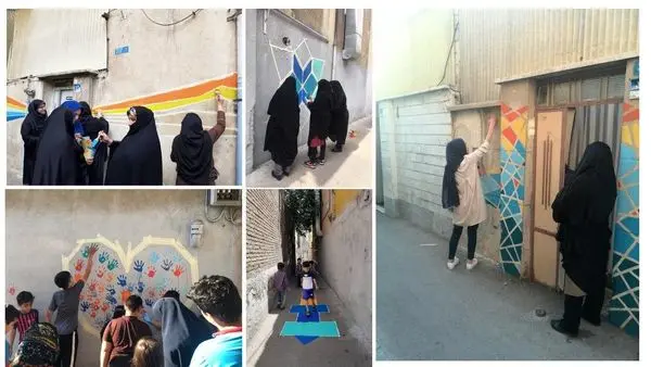 برگزاری آیین اختتامیه کار ویژه هنری در محله مظاهری منطقه15 

