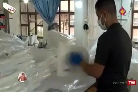 تهیه و تولید ماسک و گان در منطقه نه