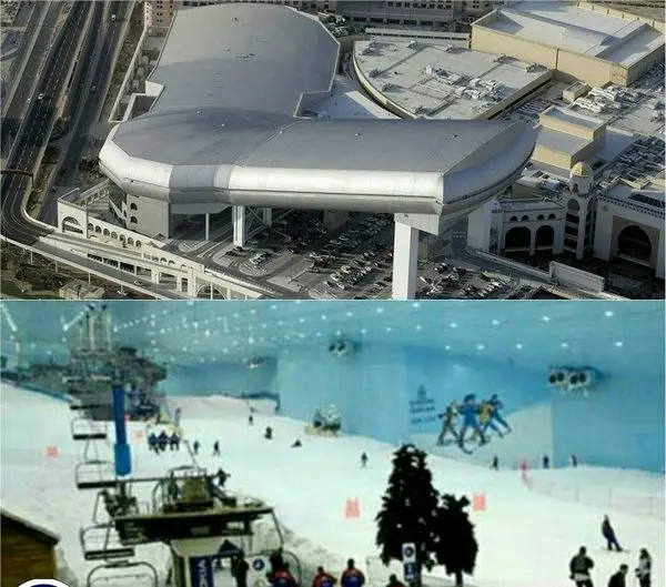 پیست اسکى دبی با دمایی کاملا متفاوت+عکس