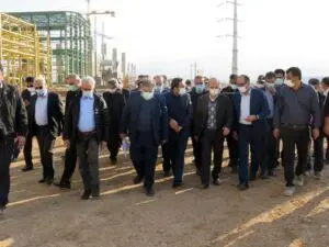 بازدید وزیر نیرو از نیروگاه سیکل ترکیبی خرم آباد