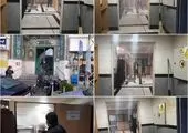 ضدعفونی مستمر اسکان های کارگری مستقر در ناحیه یک

