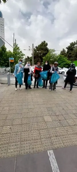 پاکسازی بلندترین خیابان خاورمیانه و بوستان های منطقه 3  از " پسماند  "