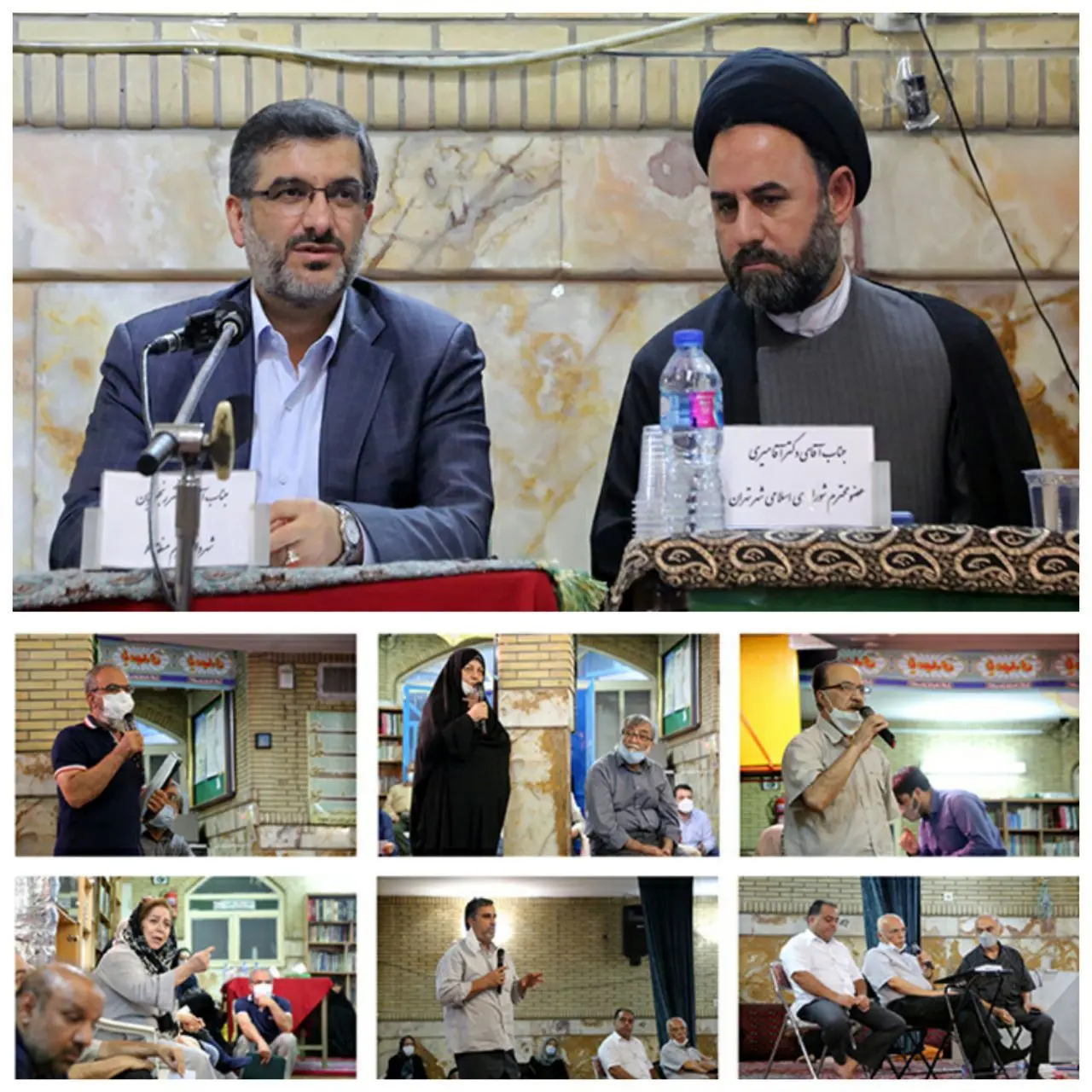 دیدار مردمی عضو شورای شهر تهران و شهردار منطقه۶ با اهالی محله امیرآباد