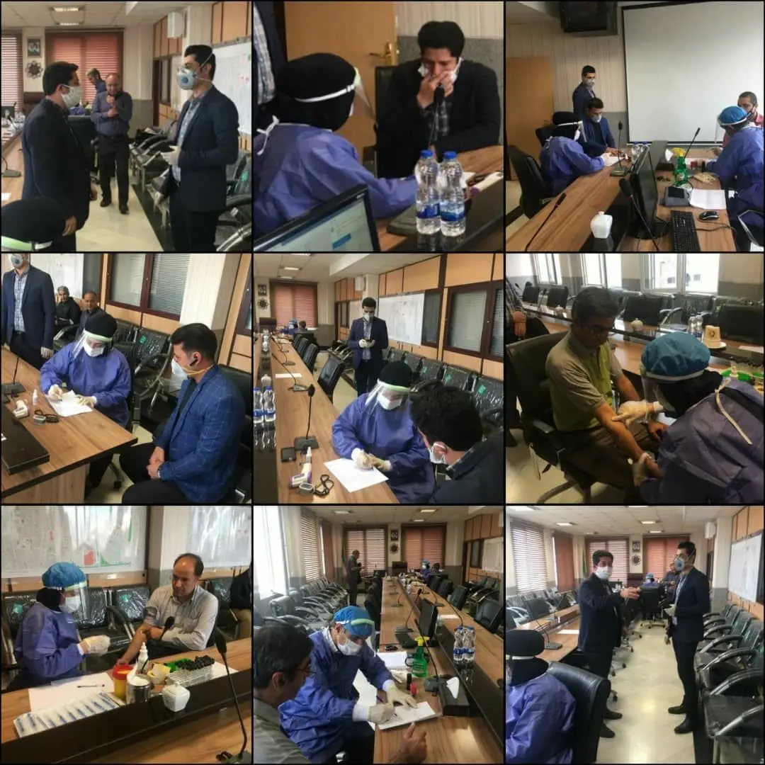 غربالگری و تست سلامت کارکنان شهرداری ناحیه ۵منطقه ۶

