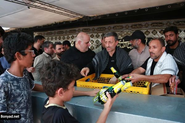 بازدید فتاح از موکب محبان امیرالمومنین(ع) بنیاد مستضعفان در مرز شلمچه