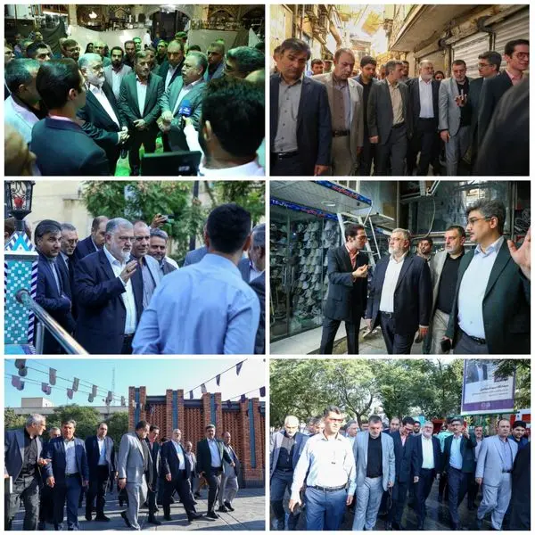 ایمنی و ساماندهی بازار بزرگ تهران در رصد بازدید میدانی مدیران ارشد شهری
