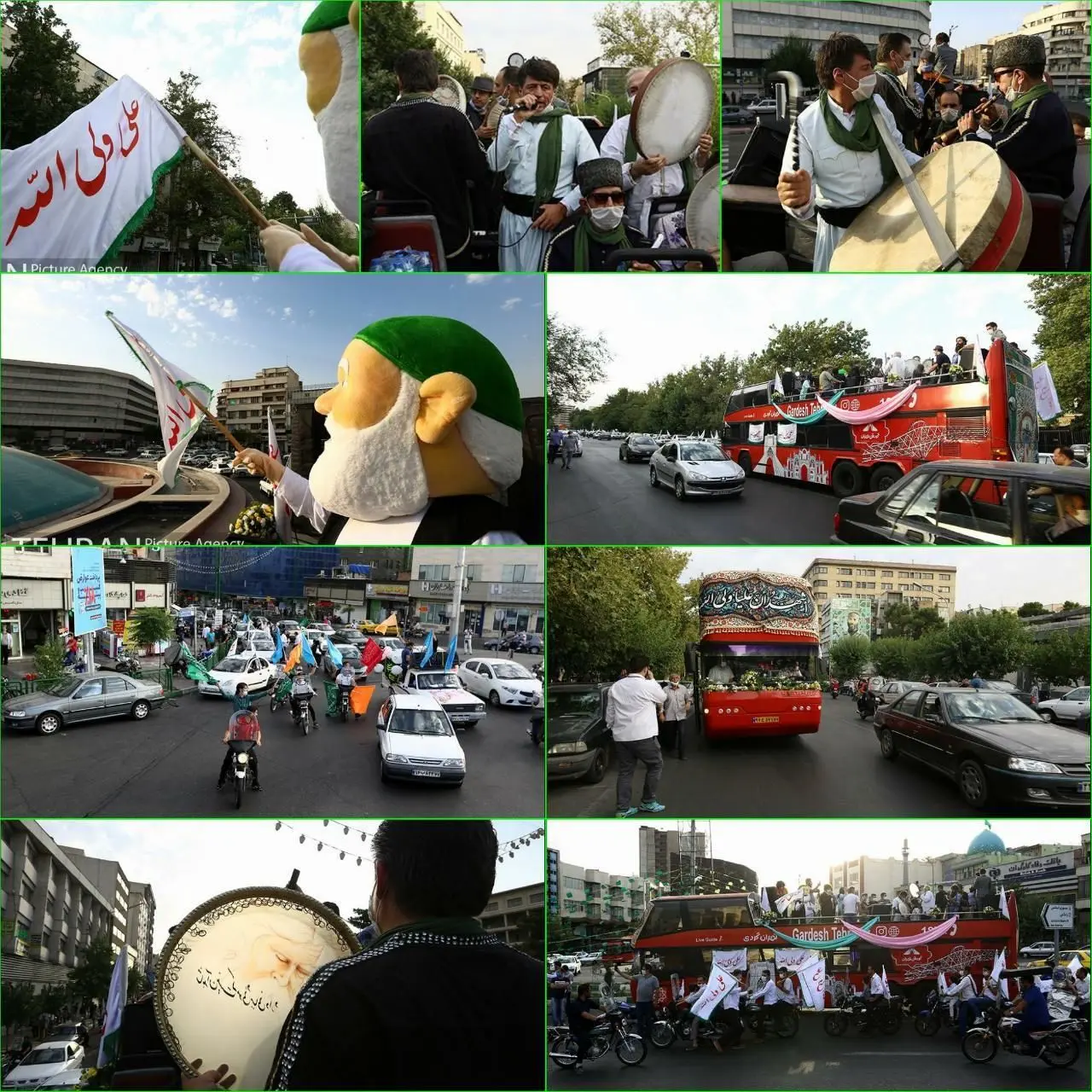 کاروان غدیر خوانی در قلب پایتخت

